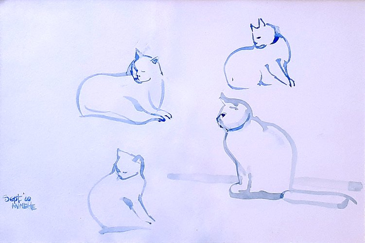 Minette van Rooyen - Four cats